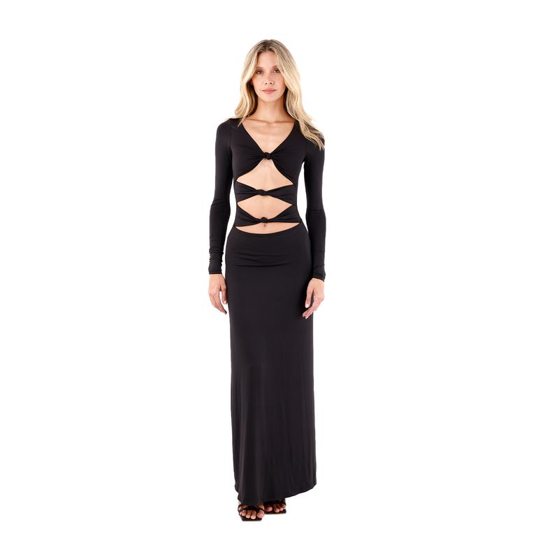 Vestido Largo Duna Negro